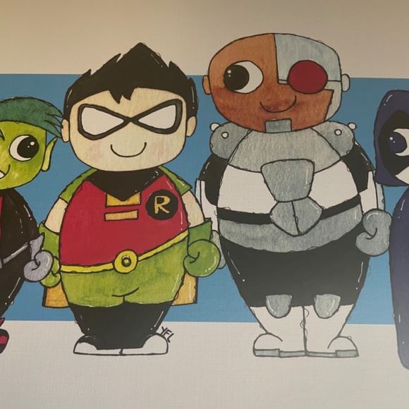 🍕🌯Teen Titans Go! Art Print - artist Yolanda Fernandes - Picture 4 of 6